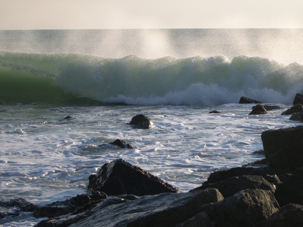 Onde d'inverno in Liguria a Levanto