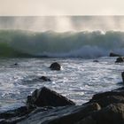 Onde d'inverno in Liguria a Levanto