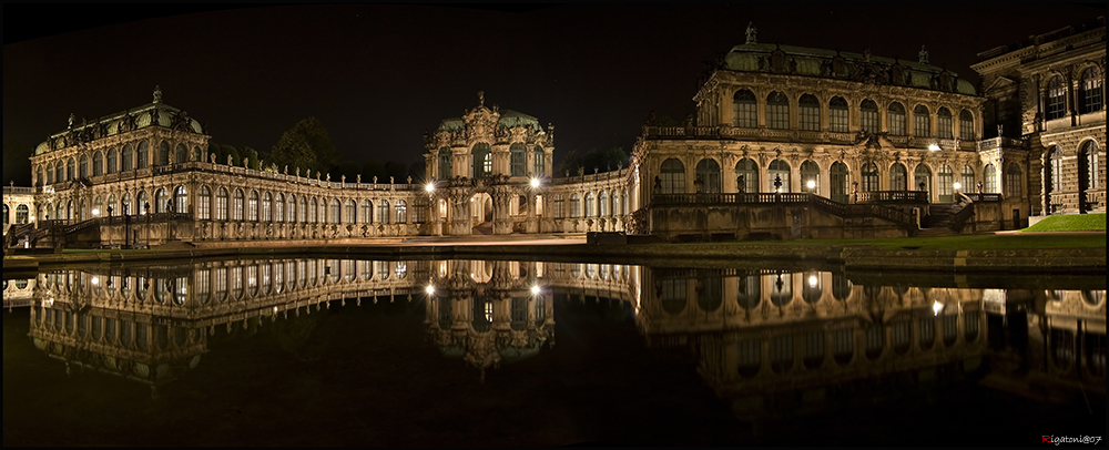  one day in saxony - Dresden - Zwinger in the mirror 