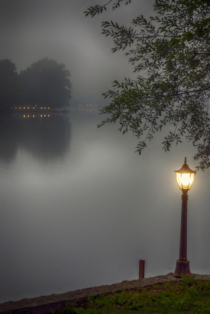 One early morning by the river ...