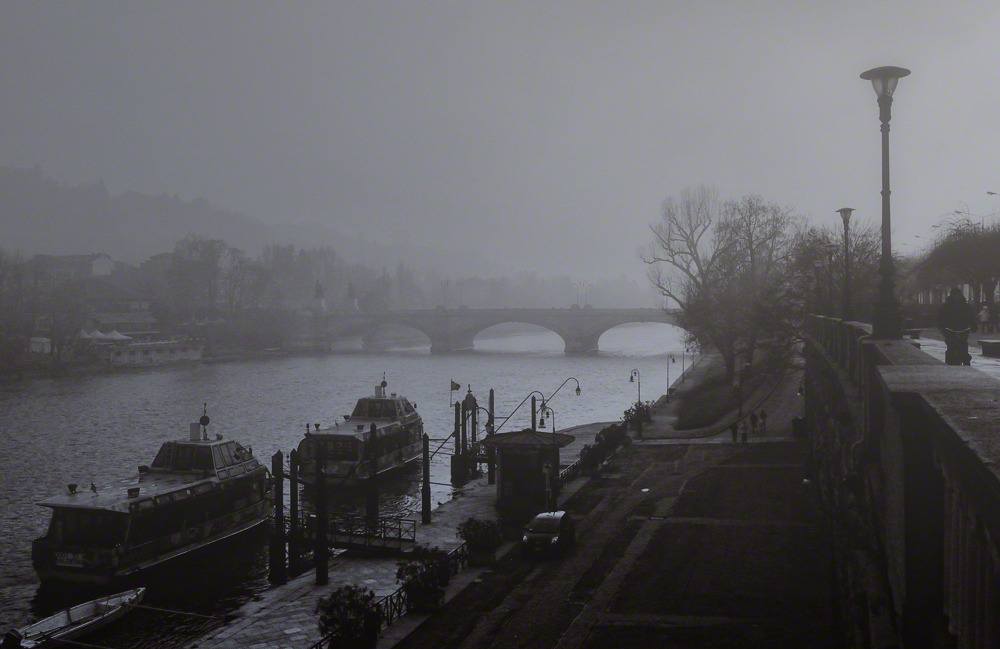 ONE EVENING  ALONG THE RIVER