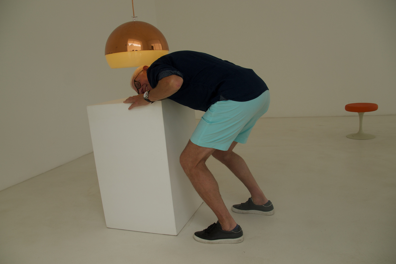 "one minute sculptures" by erwin wurm