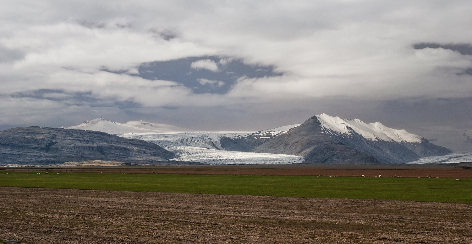 One of the glaciers in iceland
