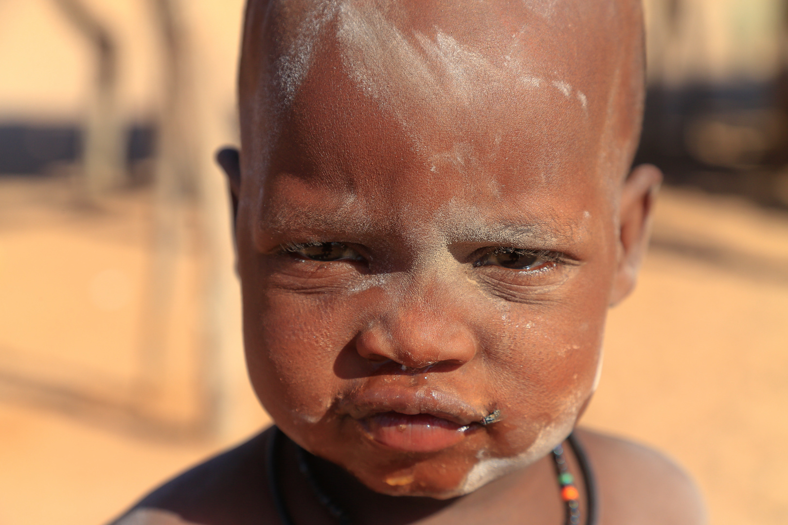one the road - Himba child -