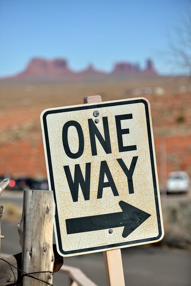 one way