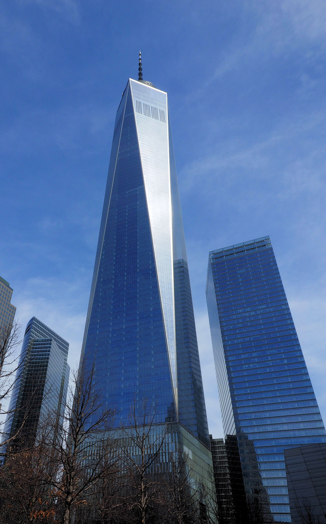 One World Trade Center Zum Spiegeltag Foto Bild City