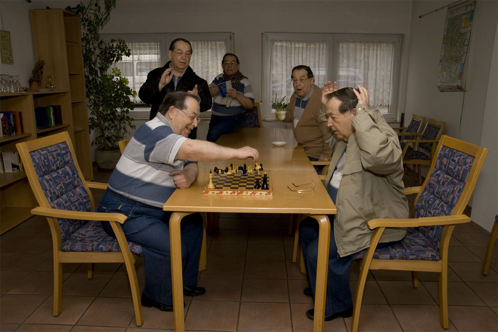 Onkel Borja mit sich spielt in die Schache