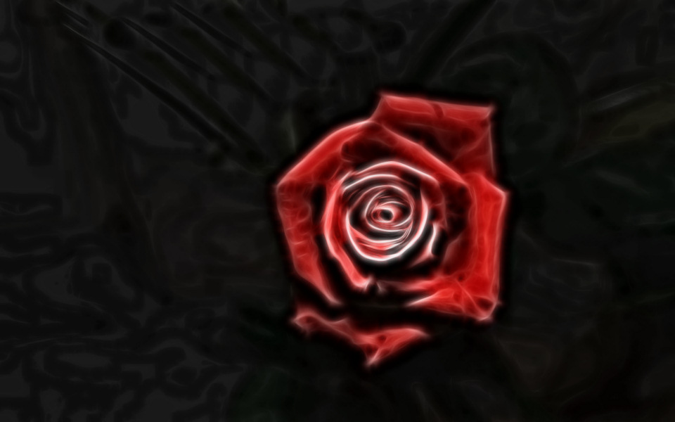 Only a red rose Fractalius