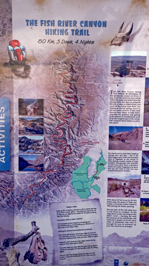 Only for Cev. " The Fish River Hiking Trail " Namibia 2021