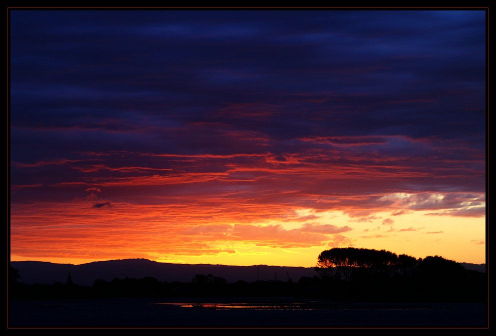 OoOoOoOoO Sonnenuntergang in Neuseeland OoOoOoOoO