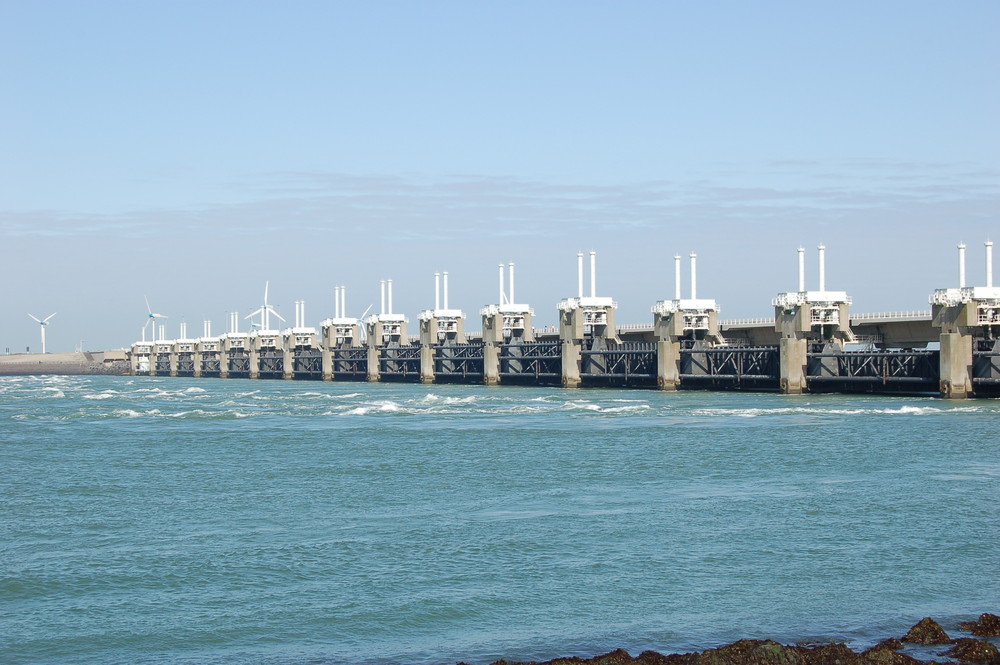 Oosterschelde-Sturmflutwehr in der Provinz Zeeland