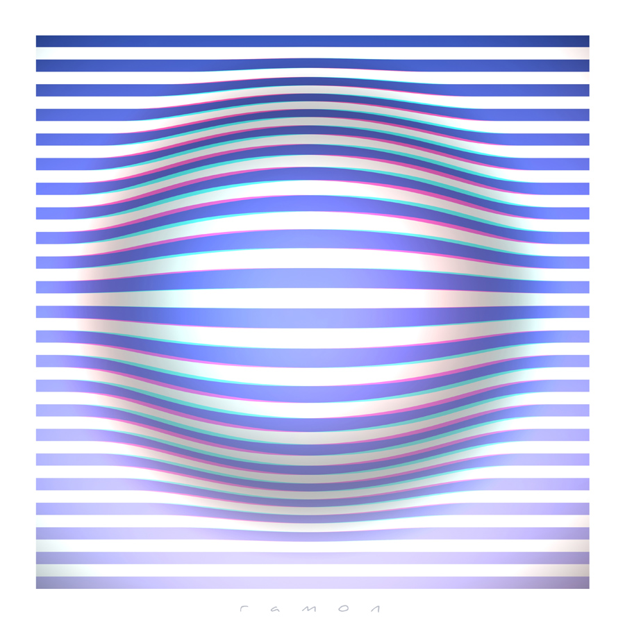 OP-Art Stripes Anaglyph