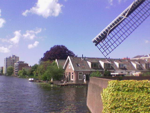 Op een mooie zomer dag in Rembrant stad Leiden