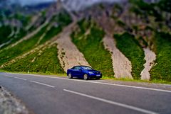 Opel Astra Miniatur Tilt Shift Fake