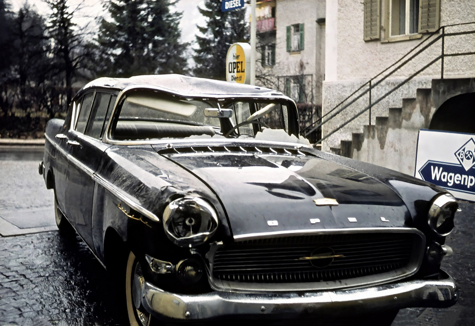 Opel Kapitän verunfallt 1958