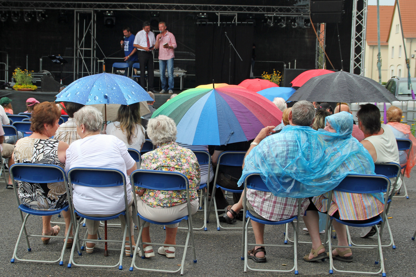 Open- Air Veranstaltungsbesucher sind die Härtesten