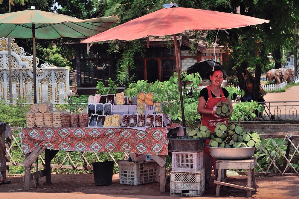 Open stall for selling out local agrar products