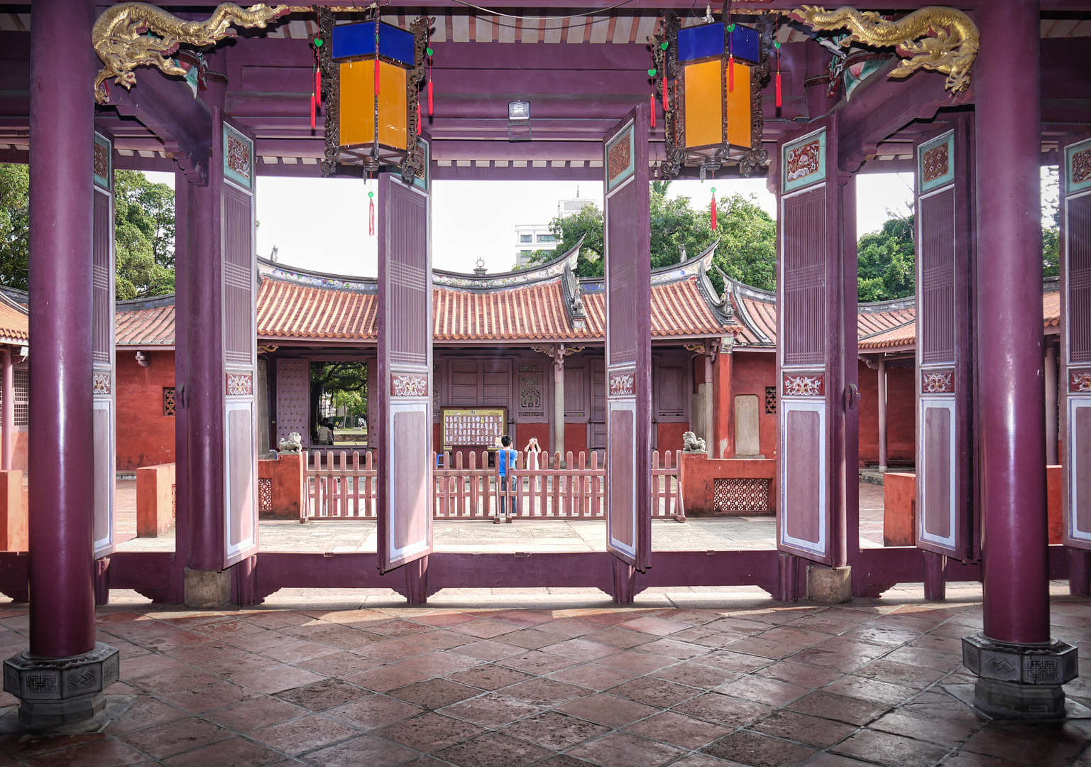 Open temple doors