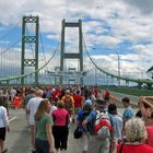 Opening Day of the Tacoma Narrows Bridge