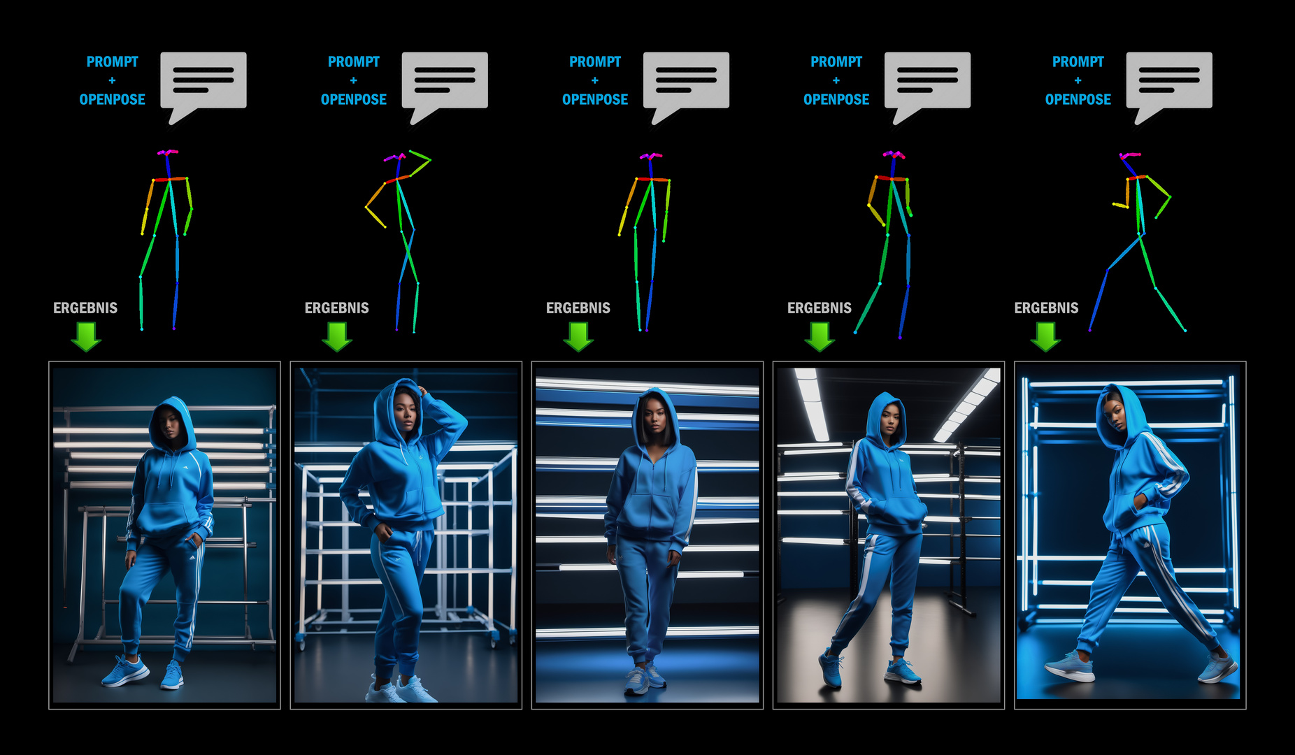 OpenPose-Modell für KI-Bilder