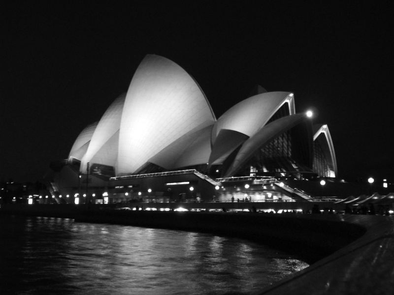 Opera House at night