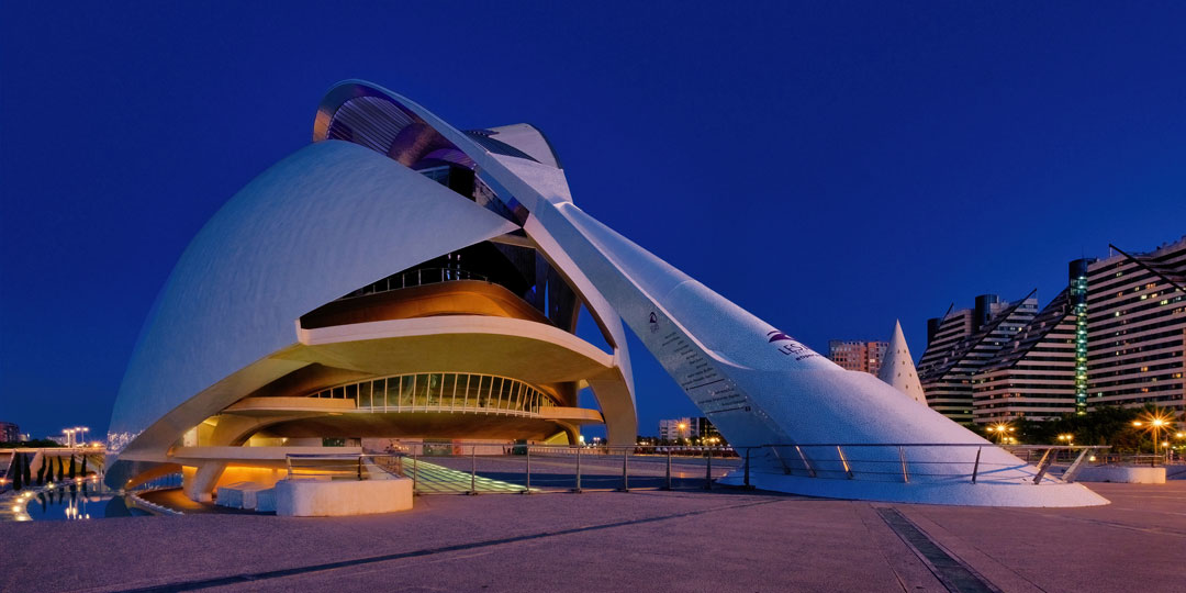 Opern- und Kulturhaus in Valencia, Spanien