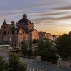Opernhaus Nürnberg bei Sonnenuntergang