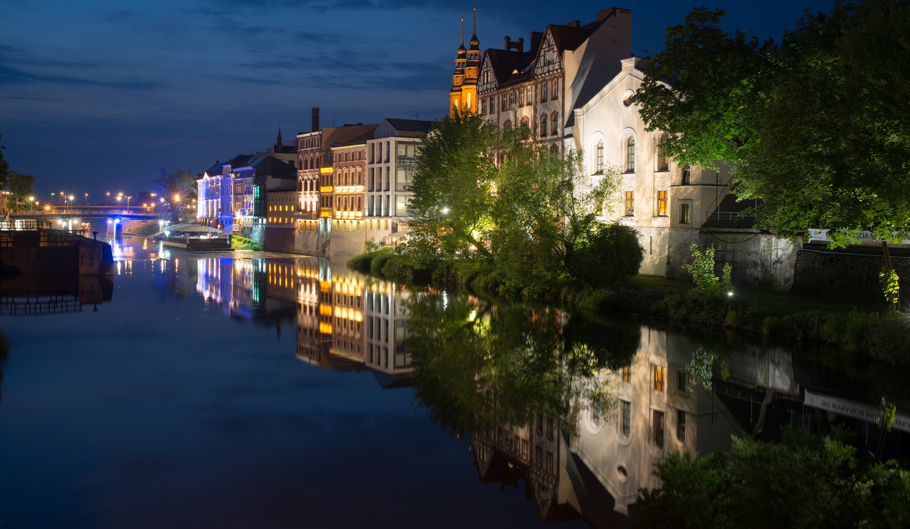 Opole am Abend