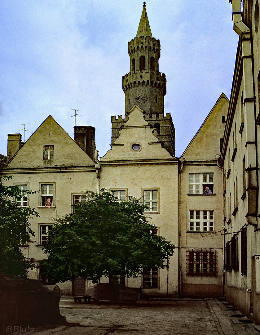 Oppeln, Altstadtwinkel.... Polen 1984 (Scan vom Dia) 