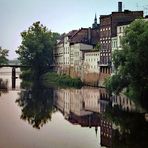 Oppeln, Mühlkanal..... Polen 1984 (Scan vom Dia)