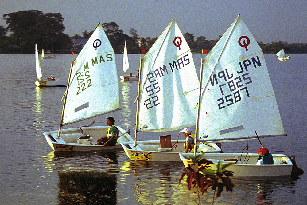 Opti Regatta on the Inya lake