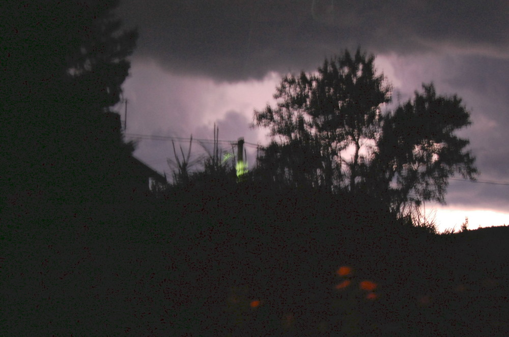 orage sur la campagne