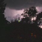 orage sur la campagne