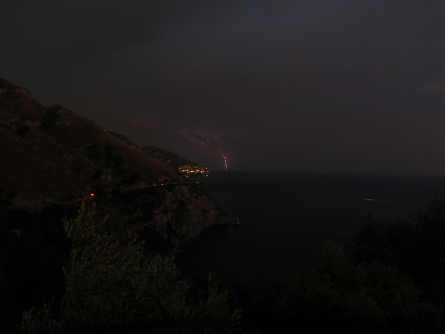 Orage sur la côte Amalfitaine