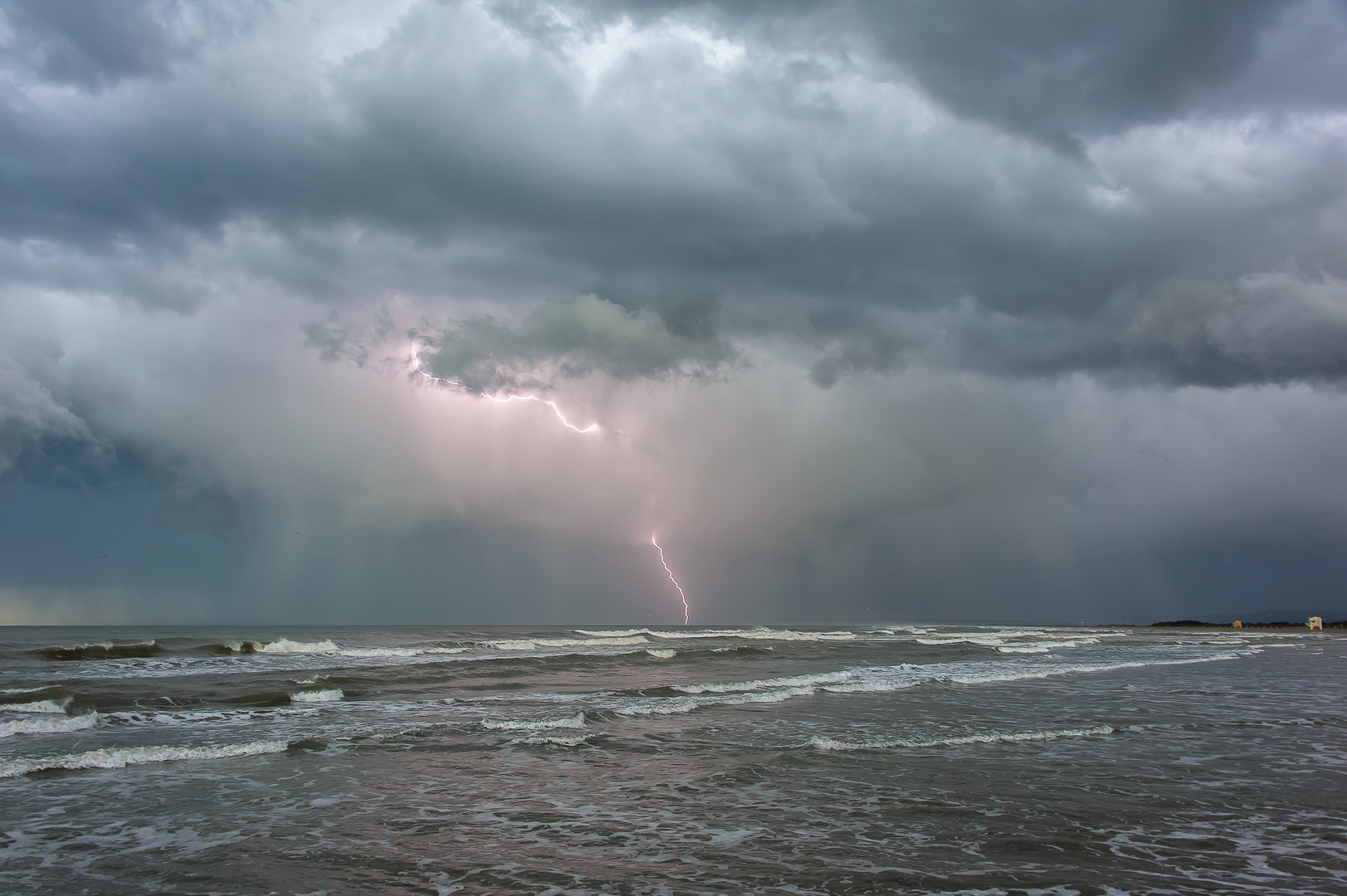 Orage sur la mer