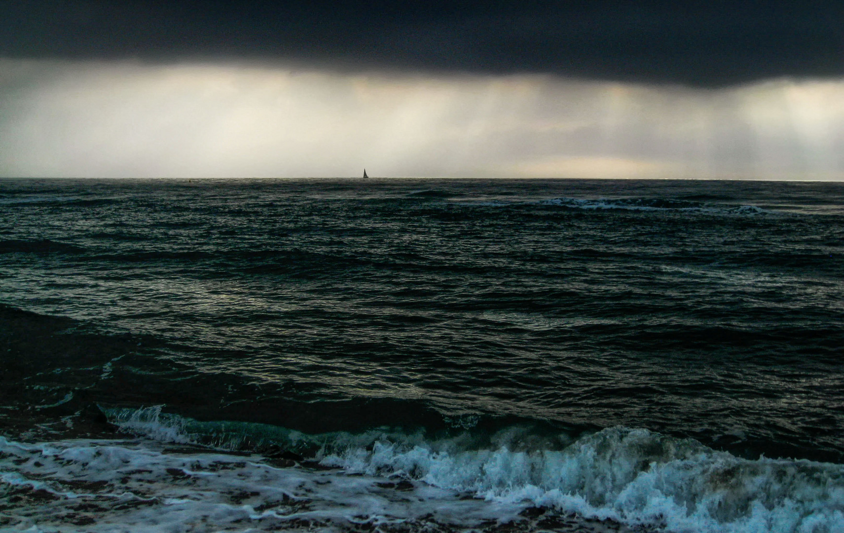 Orage sur la mer - Leucate -