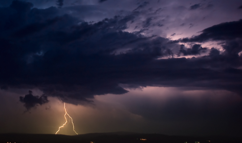 orage sur la montage