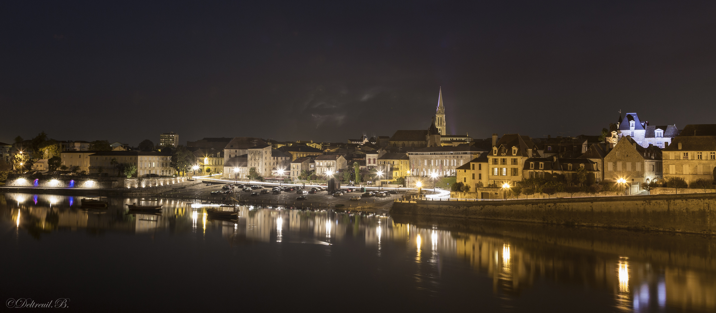 Orage sur le port