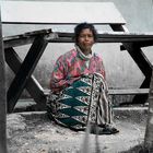 Orang Asli Frau - nachdenklich