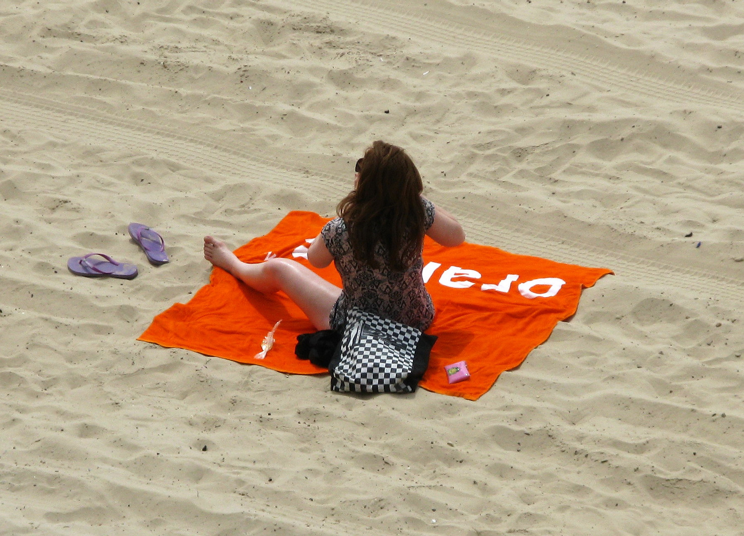 Orange at the beach