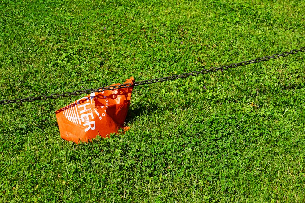 Orange auf Grün