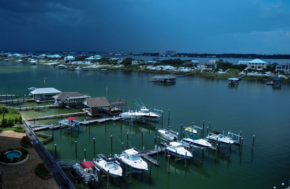 Orange Beach vor dem grossen Regen