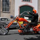 orange biker