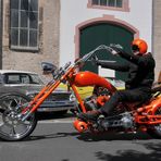 orange biker