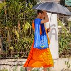 Orange - Blau - Sonne in Luang Prabang