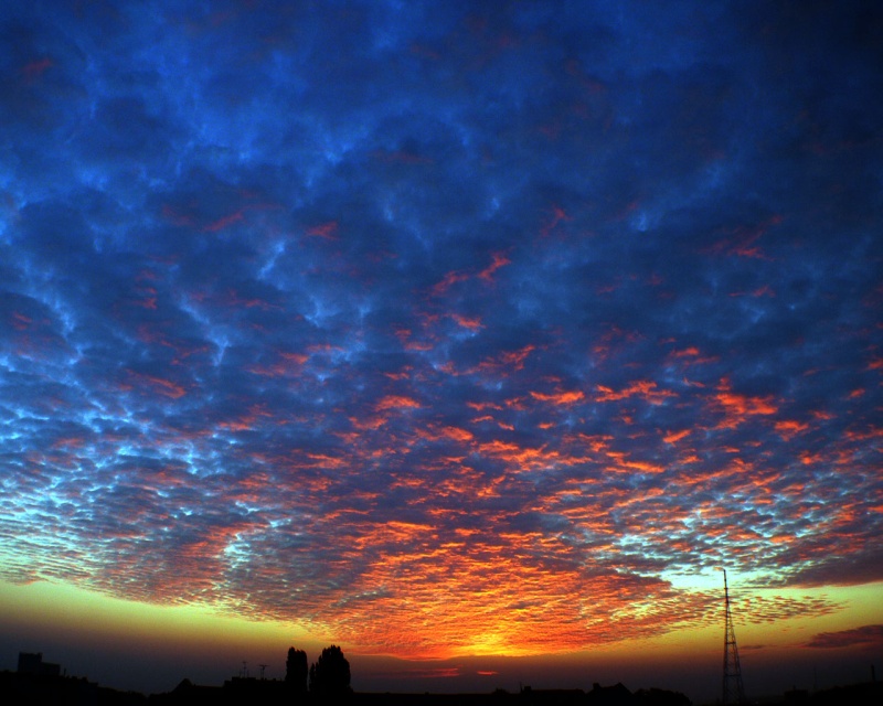 orange | blue || sky