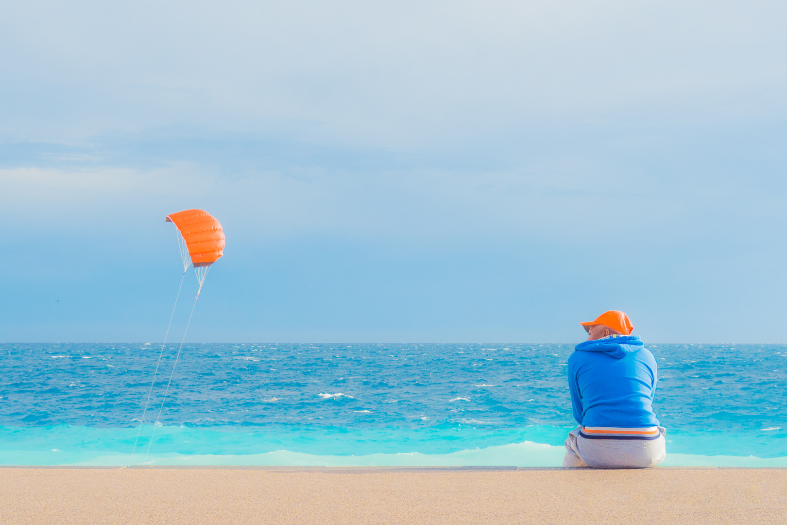 Orange Cap and Kite