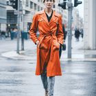 Orange in the rain