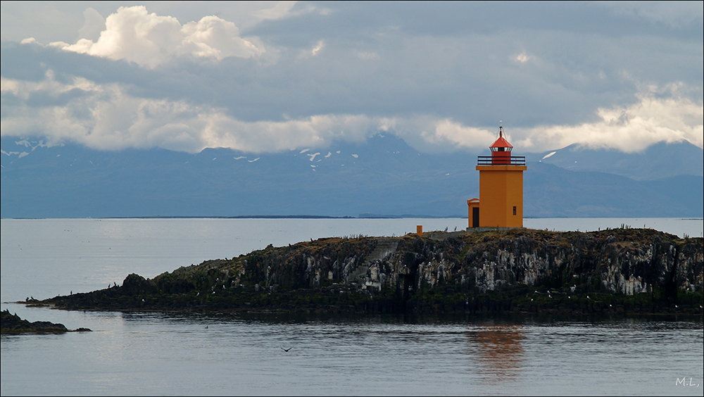 orange lighthouse