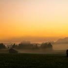 Orange Stunde in Mittenwald